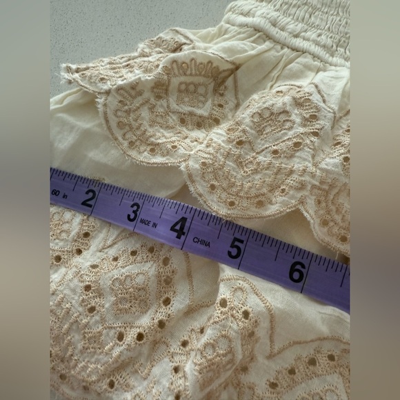 NWT American Eagle Outfitters Cream Puff Sleeve Blouse - Picture 6 of 8